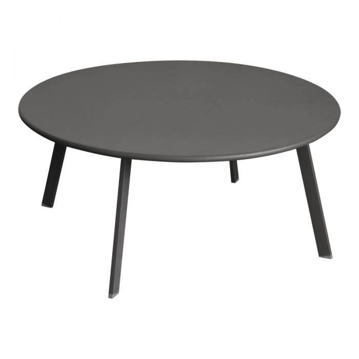 Hesperide - Hesperide - Table d'appoint Saona graphite - Ø.90 x H.40 cm
