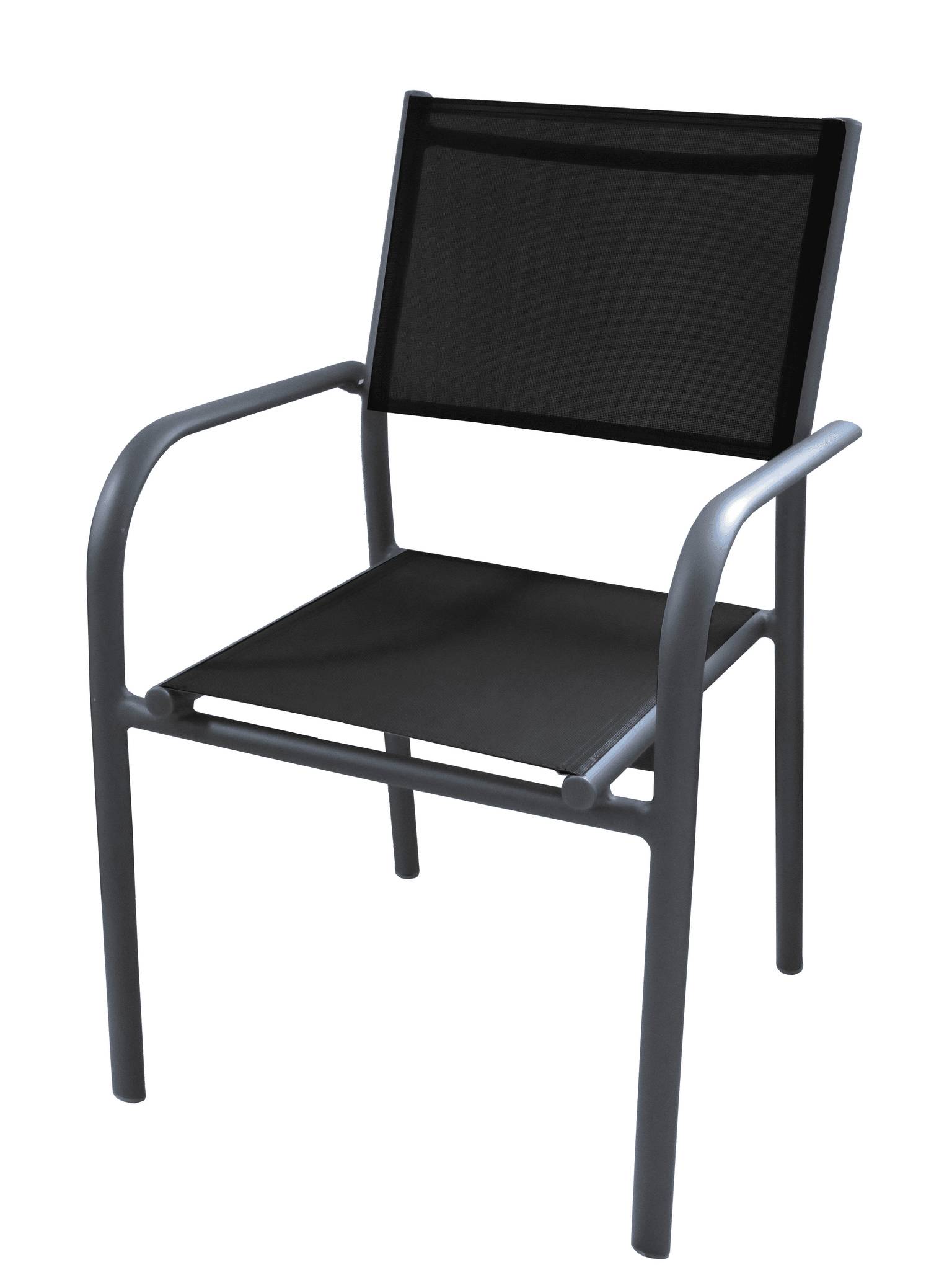 Pro Loisirs - Pro Loisirs - Sillón Duca Grey Negro - L.56 x l.51 x H.87 cm