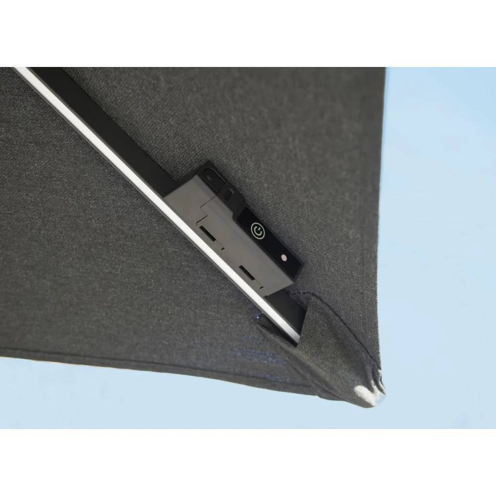 Pro Loisirs - Parasol déporté Aluminium gris - Proloisirs - Image 6