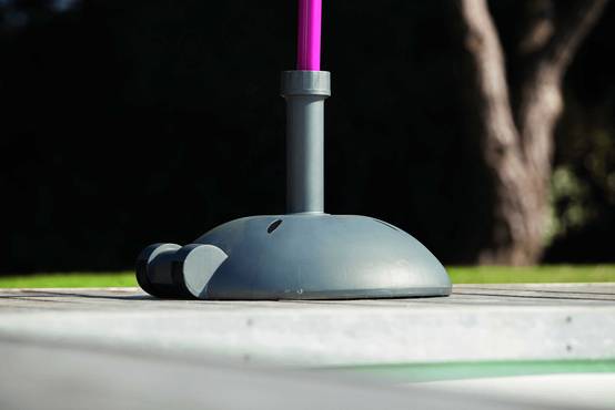 Pro Loisirs - Pied de parasol en béton rond avec roues 35kg Proloisirs