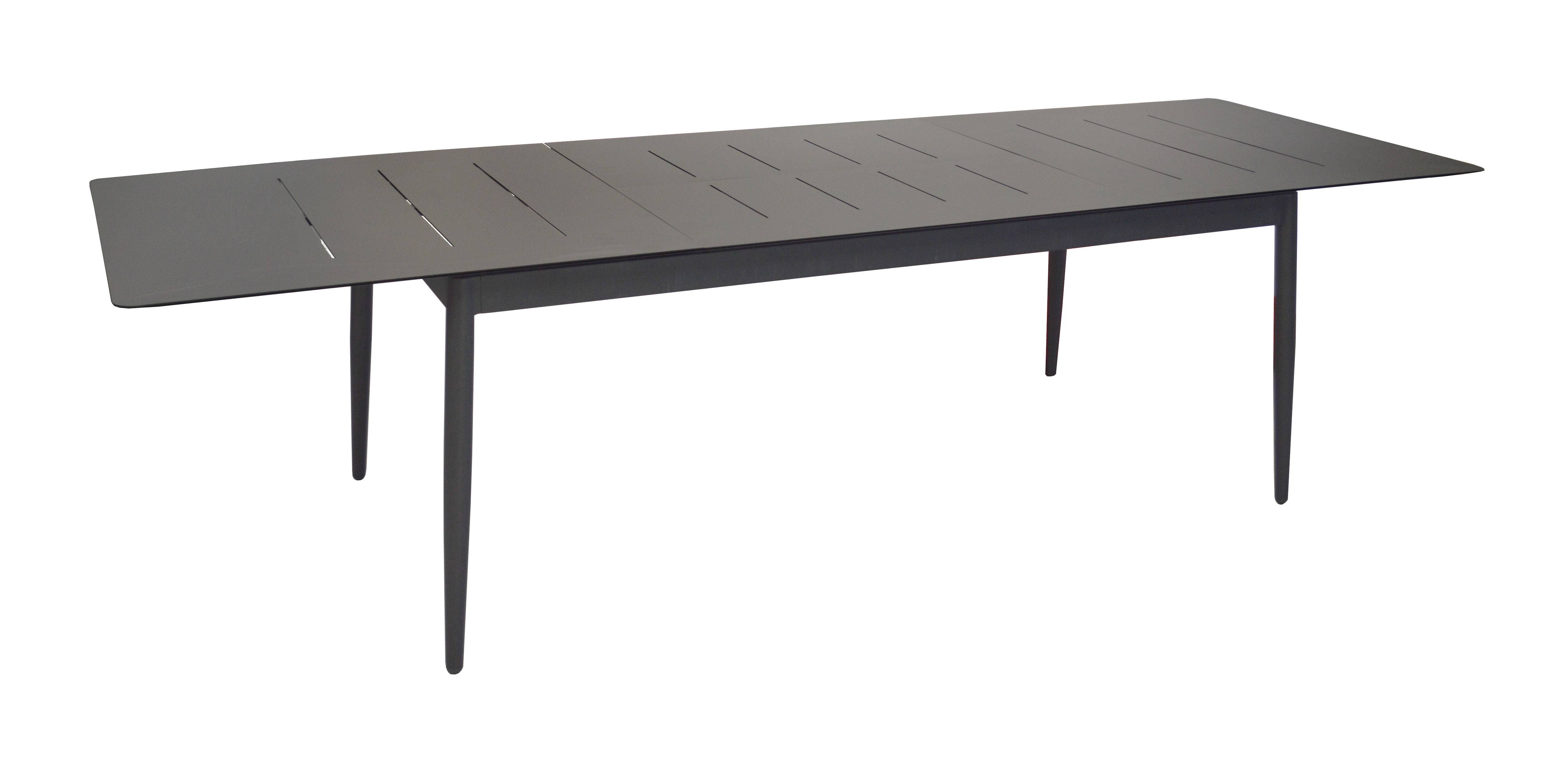 Pro Loisirs - Pro Loisirs - Table Dublin Alu graphite L.200/300xl.100xH.76 cm - Image 1