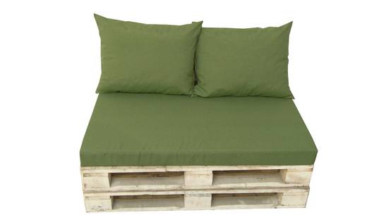 Jardin privé - Jardin privé - Kit de coussins pour palettes vert lichen - Image 2