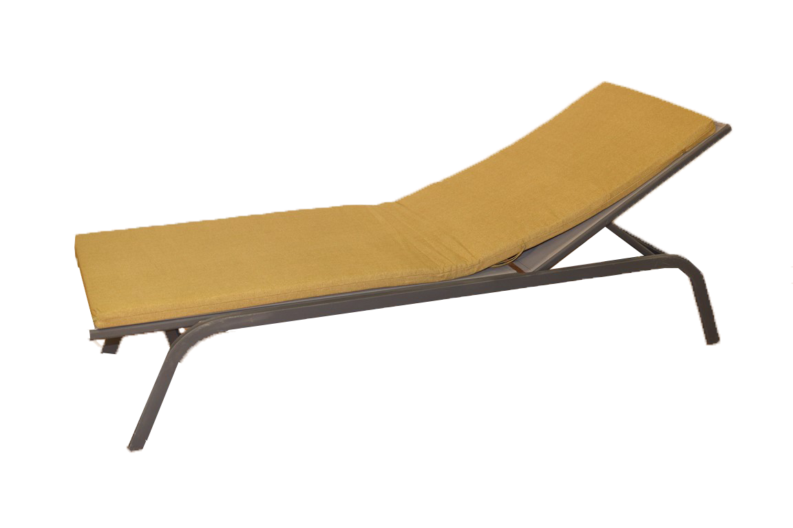 Midi au Soleil - Midi au soleil - Coussin pour bain de soleil olive L.185 x l.55cm - Image 1