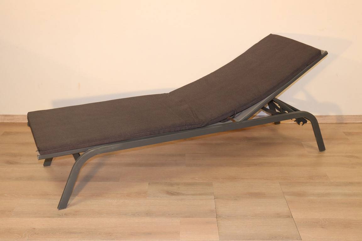 Ecloz - Ecloz - Coussin pour bain de soleil ardoise L.185 x l.55 cm