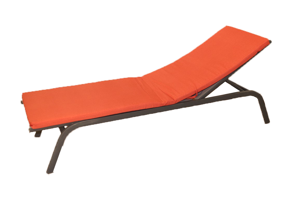 Ecloz - Ecloz - Coussin pour bain de soleil sienne L.185 x l.55 cm