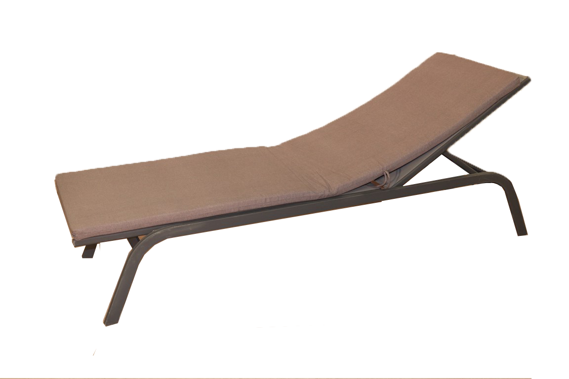 Ecloz - Ecloz - Coussin pour bain de soleil galet L.185 x l.55 cm