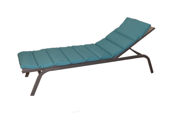 Ecloz - Ecloz - Coussin bain de soleil Futon bleu L.185 x l.55 cm