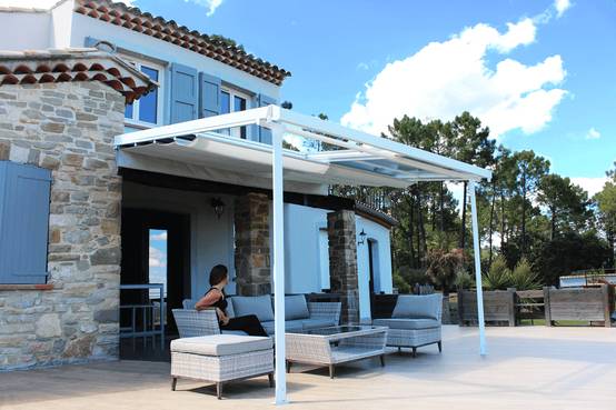 Couleurs du monde - Couleurs du monde - Pergola Odessa blanche L.3 x l.3,60 m - Image 6