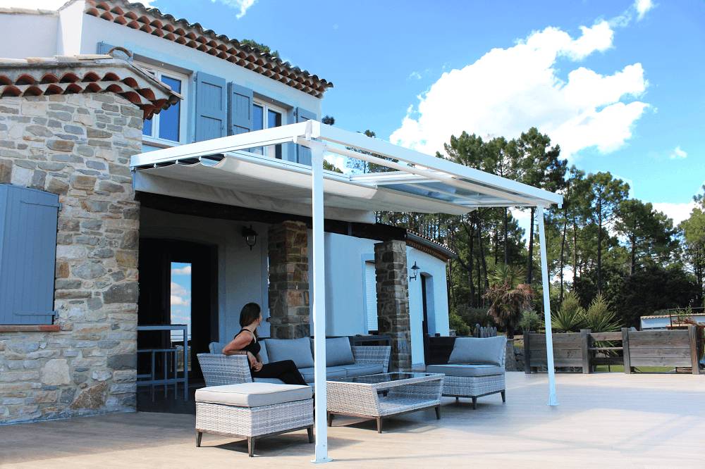 Couleurs du monde - Colores del mundo - Pérgola Odessa blanca L.3 x an.3,60 m - Imagen 6