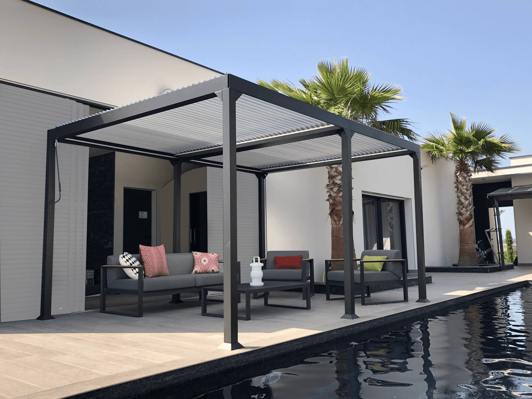 Couleurs du monde - Pergola autoportante Aluminium – GAIA