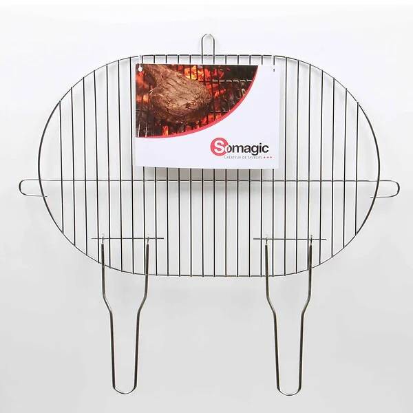 Somagic - Parrilla ovalada simple de acero L 50,5 x l.33 cm – SOMAGIC - Imagen 1