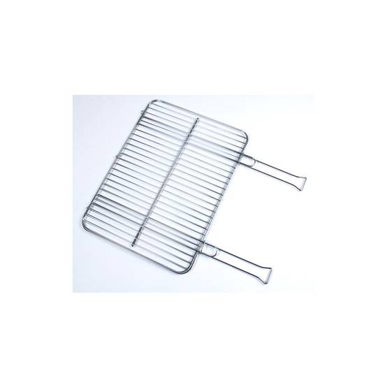 Somagic - Grille barbecue double acier chromé 51 x 38 cm manche bois - SOMAGIC - Image 3