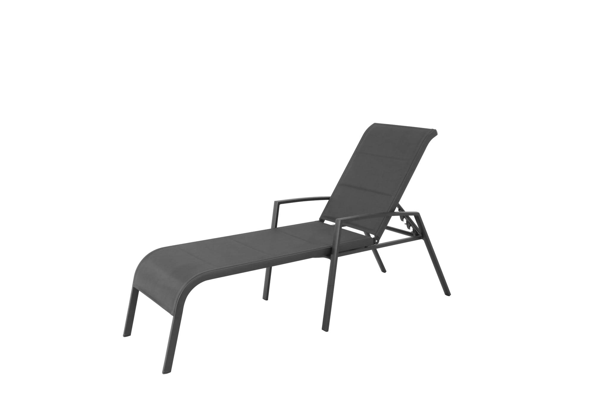 Bain de soleil Sommet gris - L205 x l63 x H61 cm - Image 1
