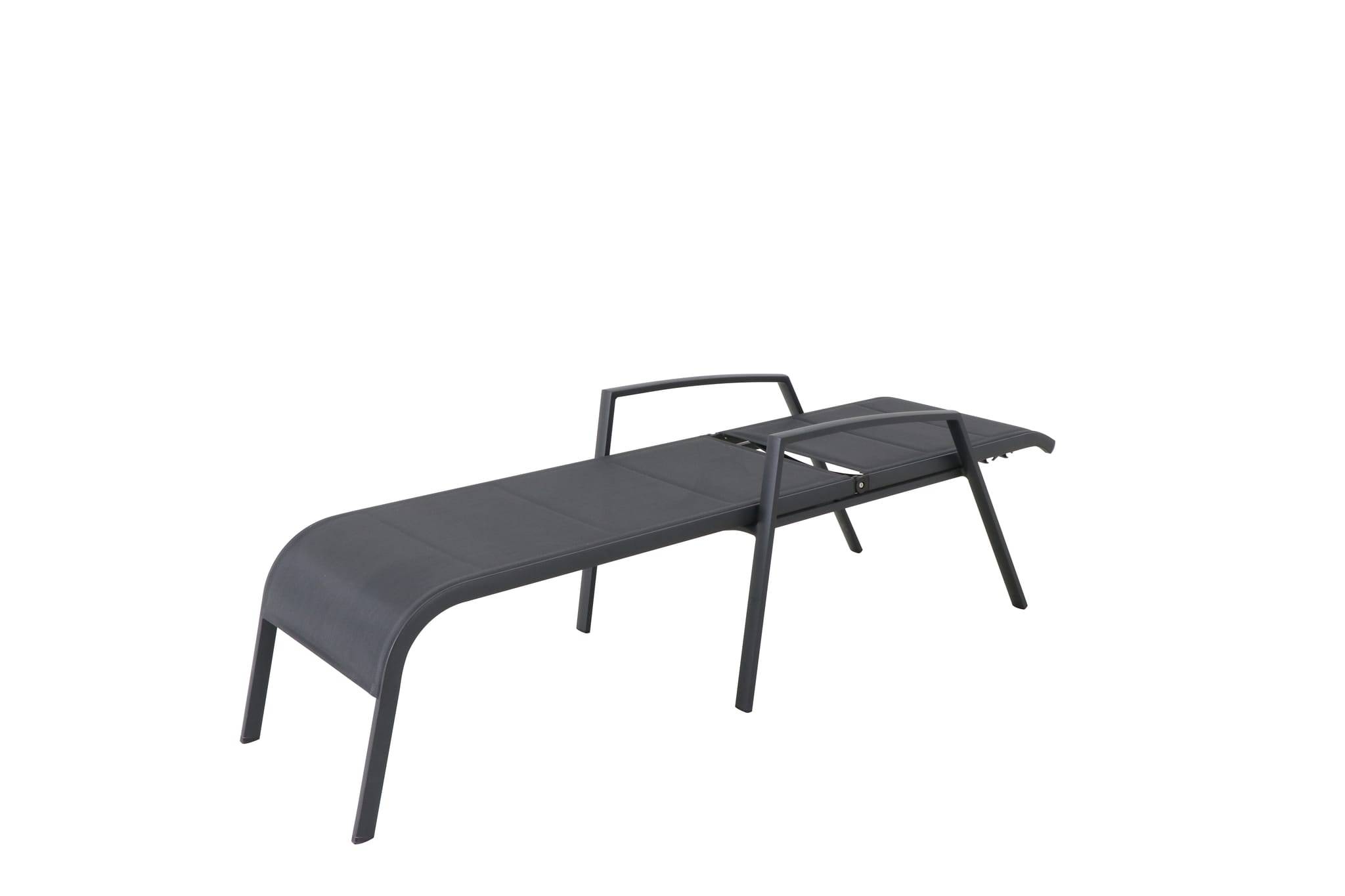 Bain de soleil Sommet gris - L205 x l63 x H61 cm - Image 2