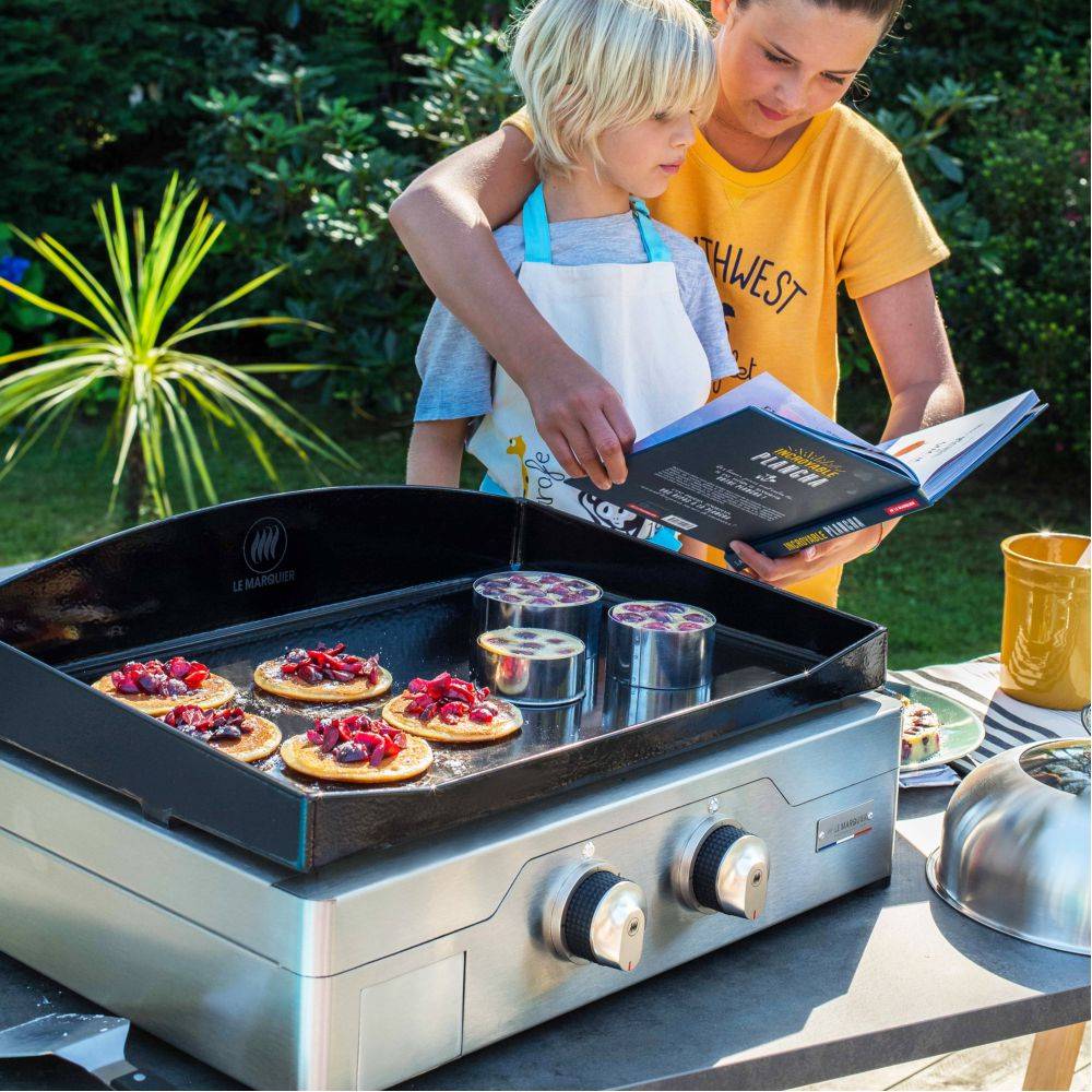 Le Marquier - Plancha électrique à poser inox satiné Signature Allure 260 Duo Le Marquier - Imagen 9