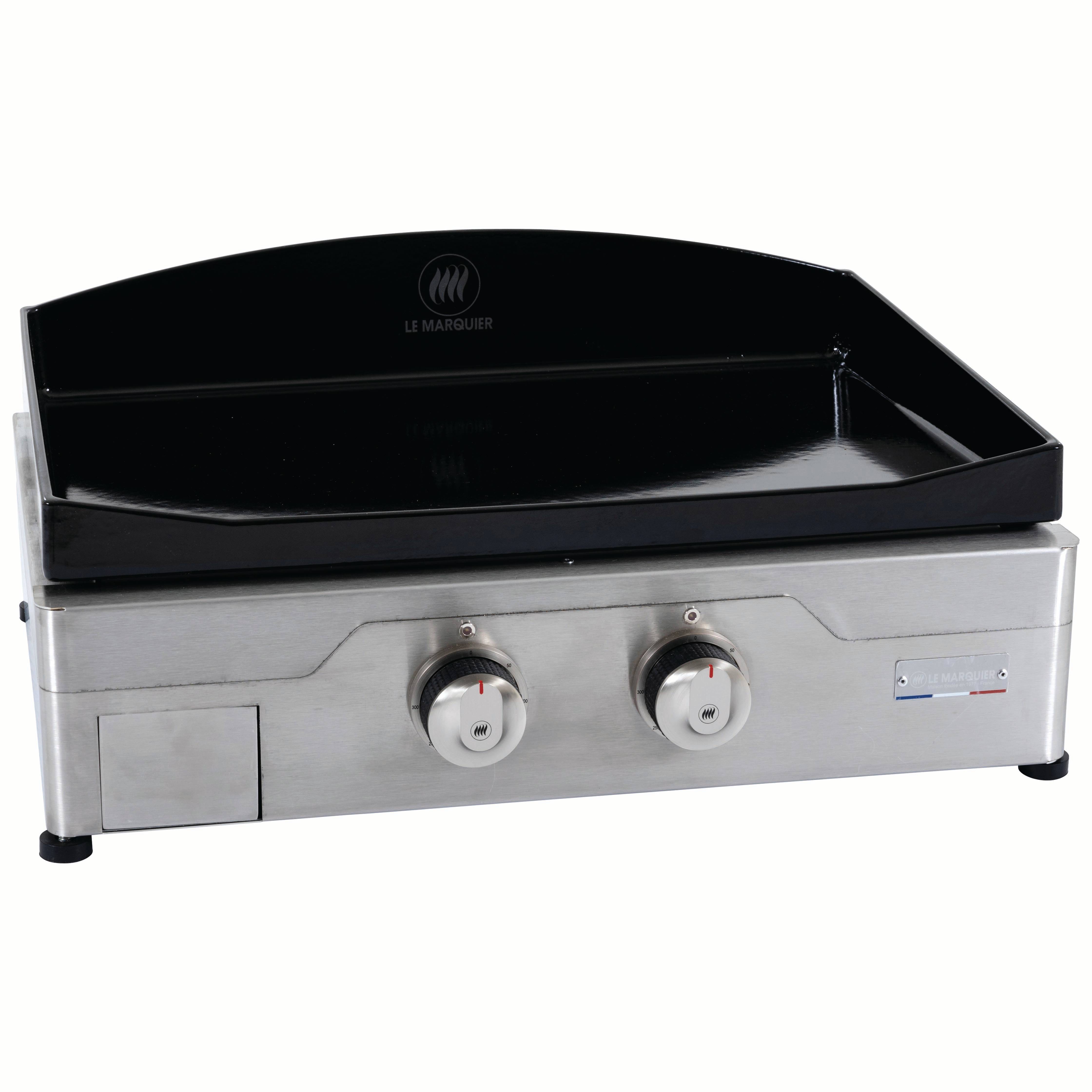 Le Marquier - Plancha électrique à poser inox satiné Signature Allure 260 Duo Le Marquier - Imagen 4