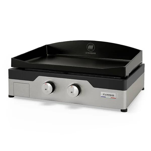 Le Marquier - Plancha gaz 2 feux à poser fonte émaillée Allure 260 Duo Le Marquier - Imagen 1