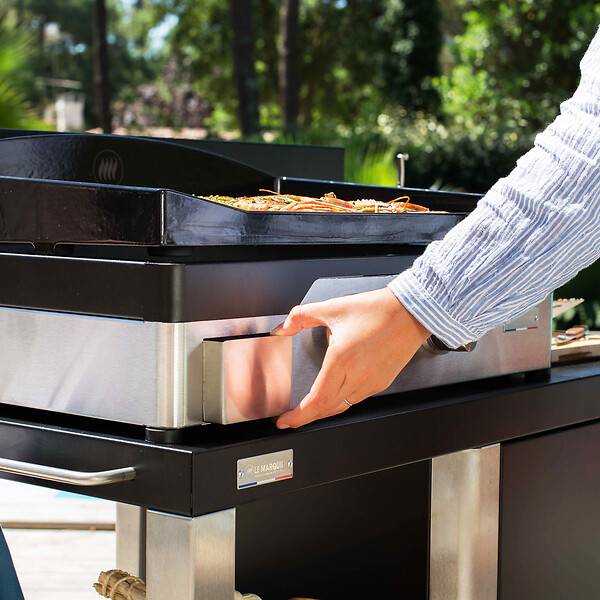 Le Marquier - Plancha gaz 2 feux à poser fonte émaillée Allure 260 Duo Le Marquier - Imagen 5