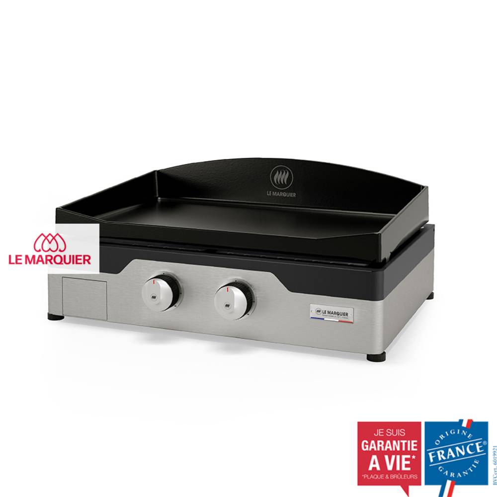 Le Marquier - Plancha gaz 2 feux à poser fonte émaillée Allure 260 Duo Le Marquier - Imagen 6