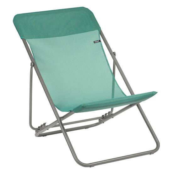 Lafuma-Mobilier - Maxi Transat de jardin acier batyline chlorophyle Lafuma Mobilier - Image 3