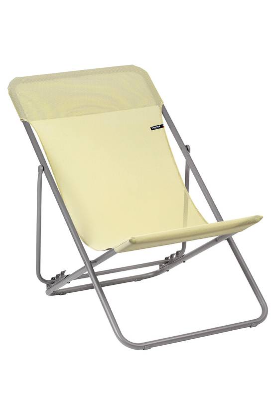 Lafuma-Mobilier - Chaise Longue Pliable Acier Jaune - LAFUMA MOBILIER - Image 1