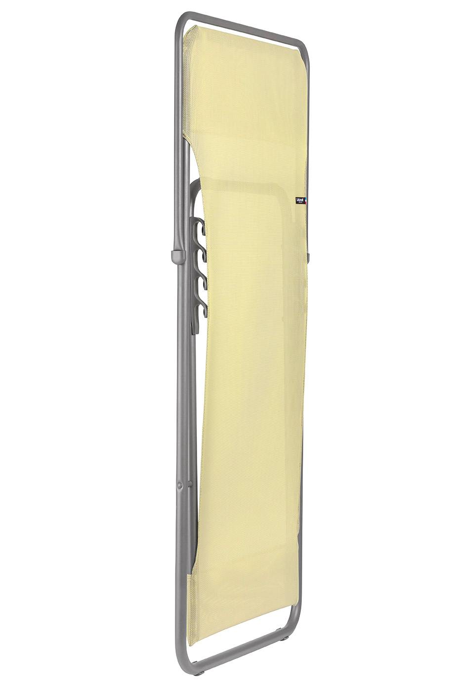 Lafuma-Mobilier - Chaise Longue Pliable Acier Jaune - LAFUMA MOBILIER - Image 2