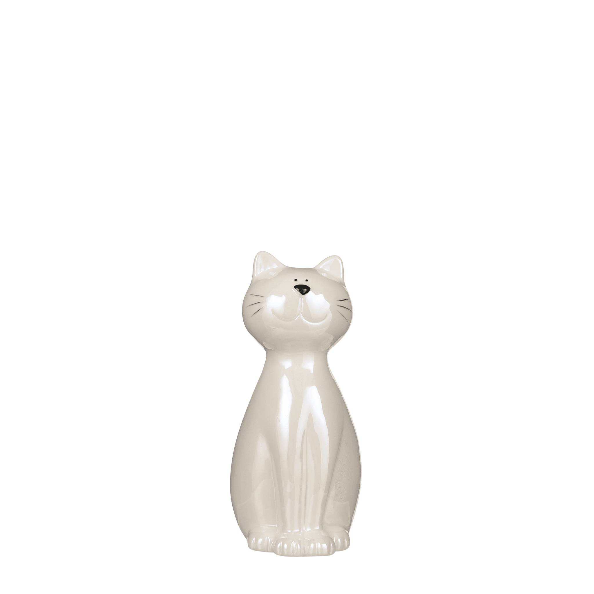 Mica Decorations - Chat blanc L.10,5 x l.8 x H.17 cm - Image 4