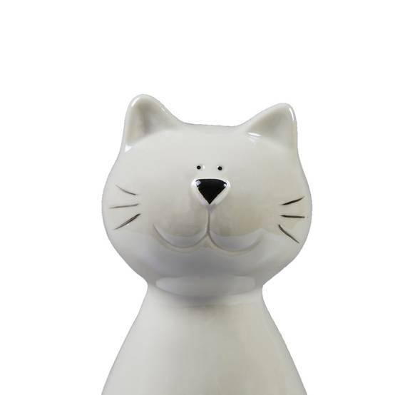 Mica Decorations - Chat blanc L.10,5 x l.8 x H.17 cm - Image 2