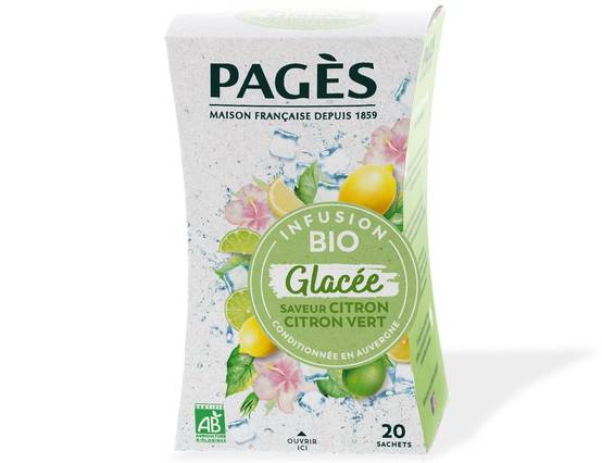 Pages - Infusion à froid BIO citron & citron vert x20 - Pagès - Image 2