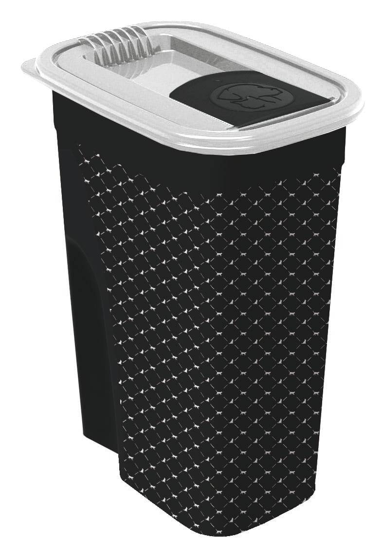 Conteneur pour croquettes noir et blanc 4,1 L