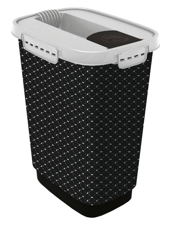 Conteneur pour croquettes noir et blanc 10 L