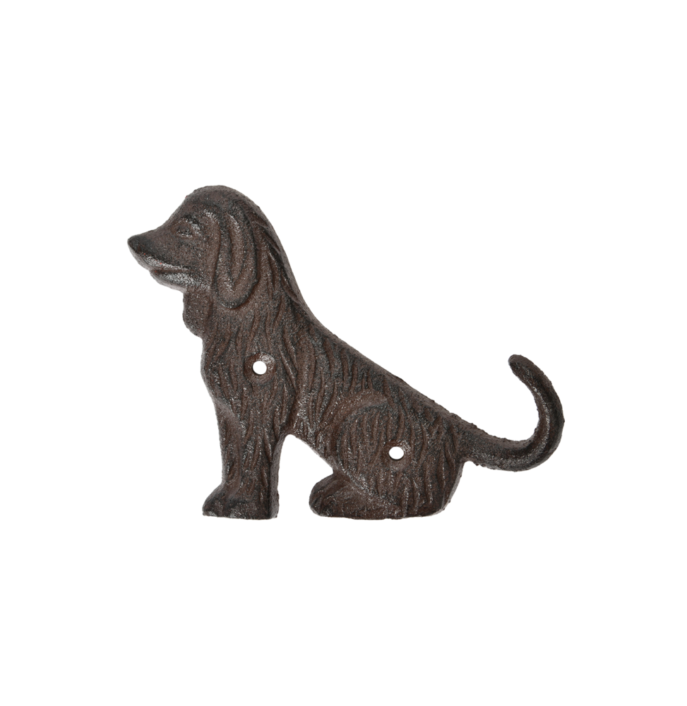 Crochet Mur Queue De Chien Fonte Marron H 9,5 cm L 12,2 cm - - Imagen 2