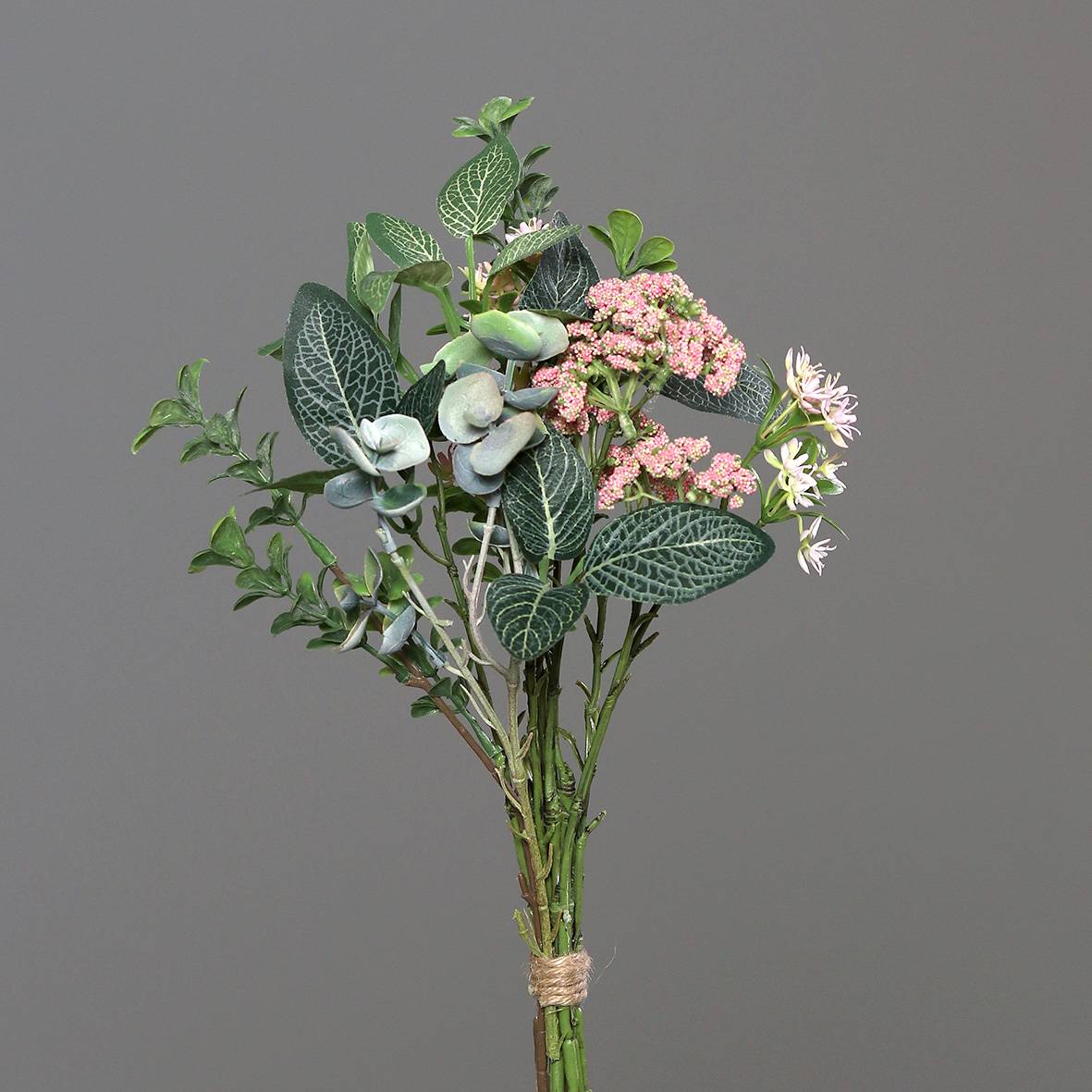 DPI - Botte de feuillage rose artificielle H.45 cm