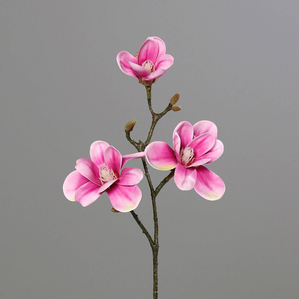 DPI - DPI - Tige de magnolia rose vif artificielle H.40 cm - Image 2