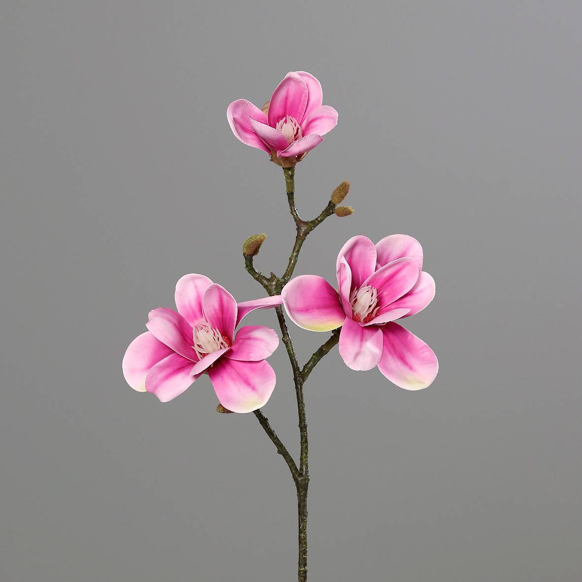 DPI - DPI - Tige de magnolia rose vif artificielle H.40 cm - Image 1
