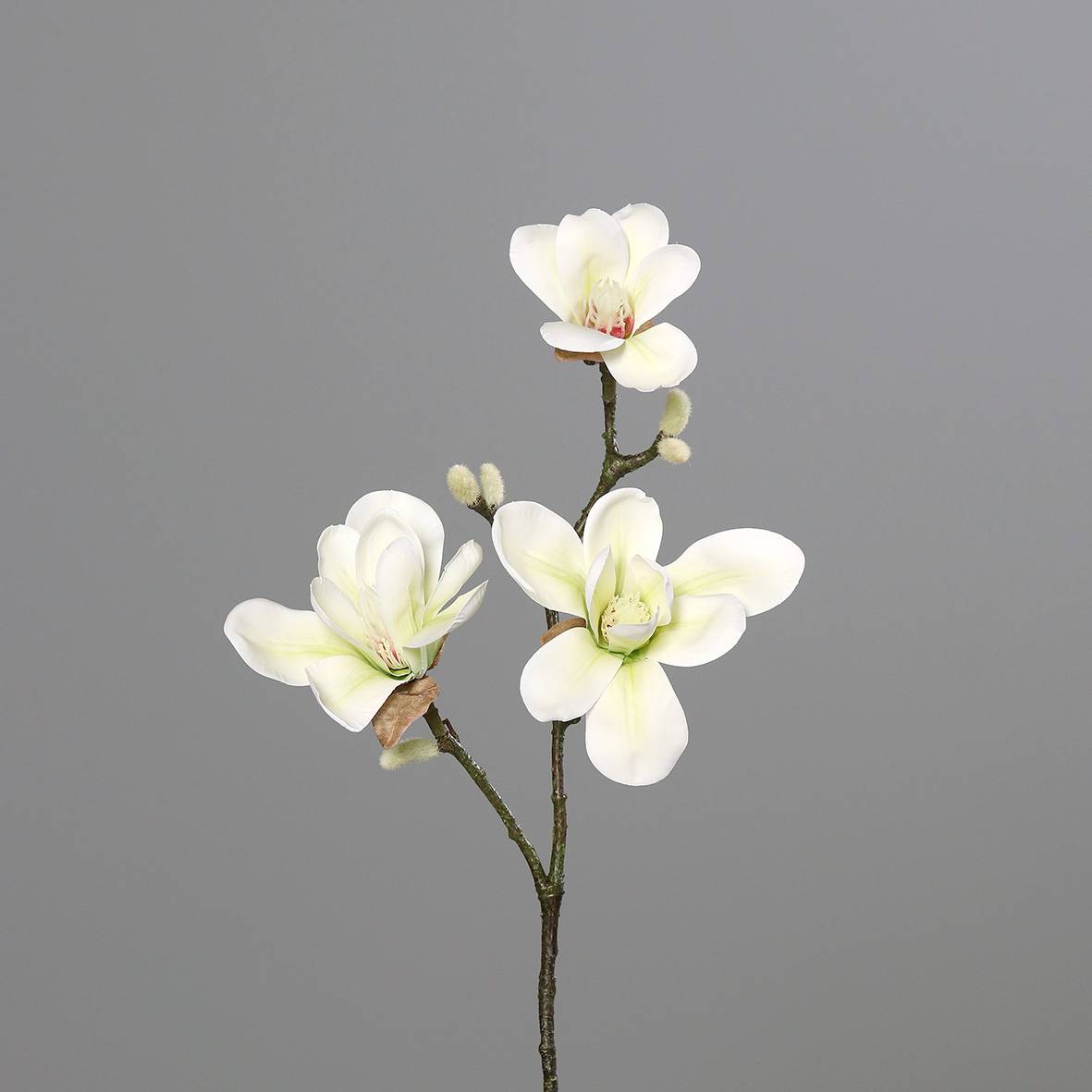DPI - Tige magnolia crème artificielle H.40 cm