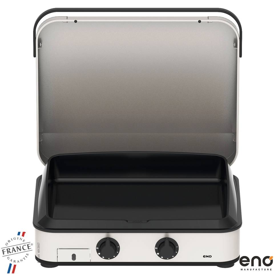 Eno - Eno - Plancha enosign gaz 65 inox capot L.66 x l.57 x H.24 cm