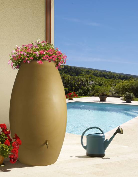 Belli - Récupérateur d'eau de pluie 500L Jarre beige - BELLI - Image 2