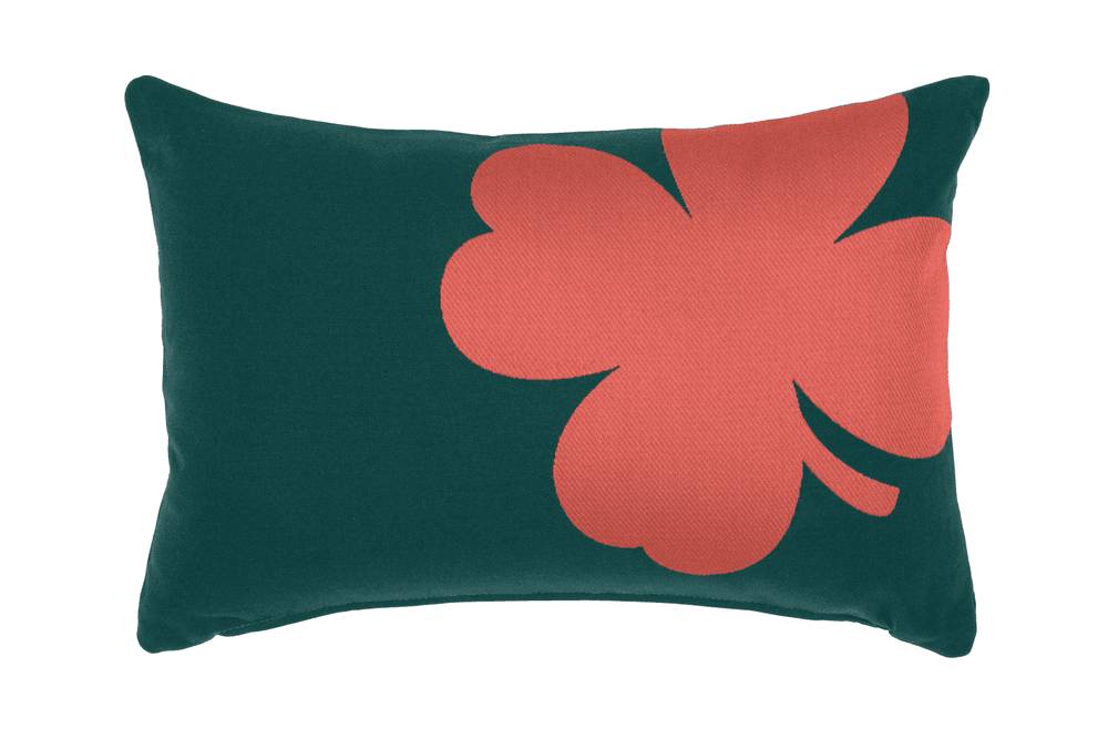 Fermob - Fermob - Coussin d'extérieur Trèfle Vert cèdre L.44 x l.30 cm