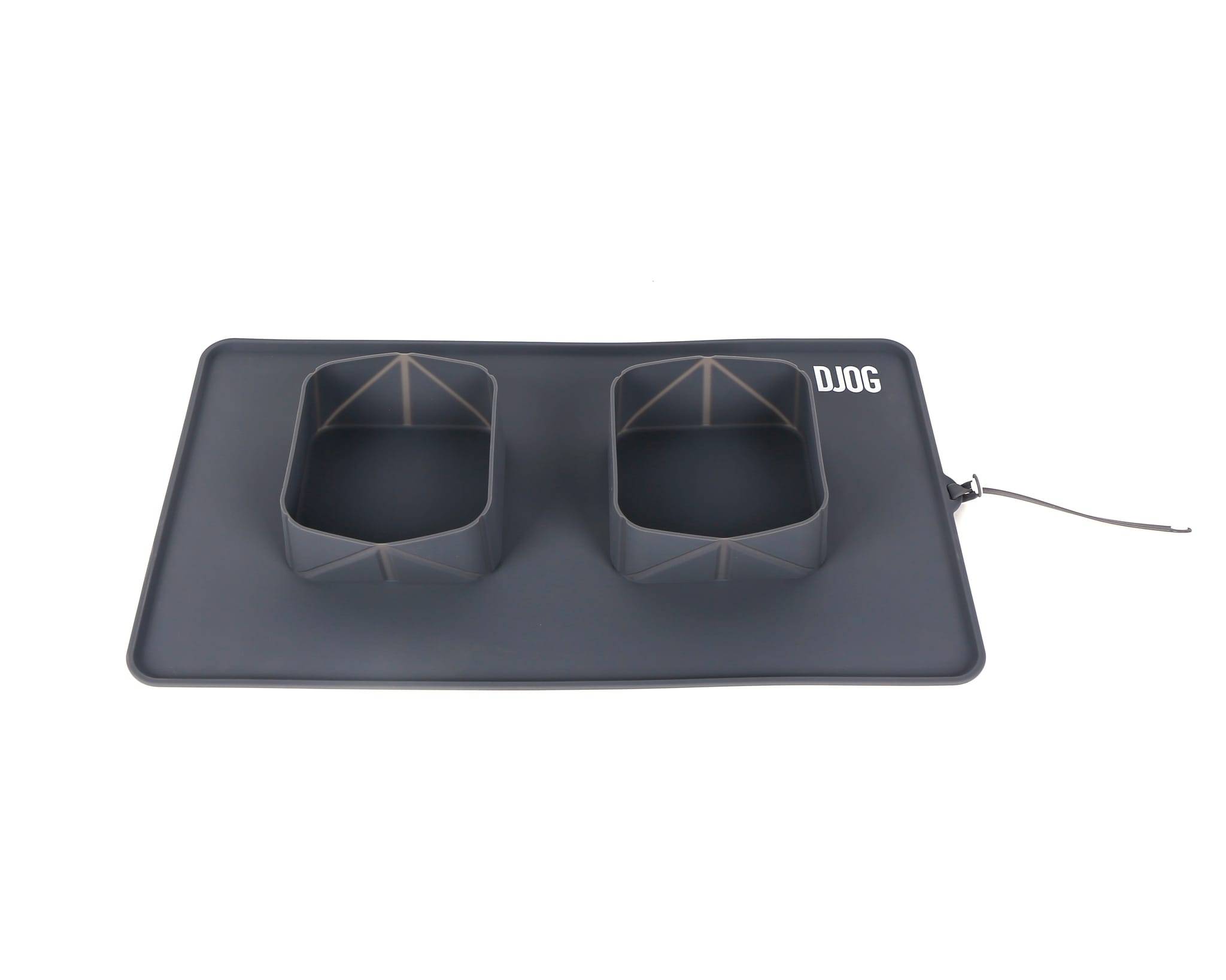 Djog - Djog - Doble comedero bandeja de silicona - L45,8 x l26 x H5,1 cm