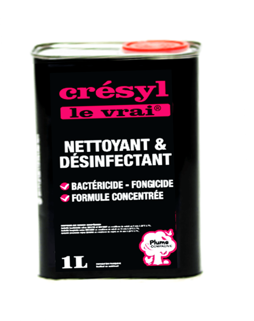 Plume & compagnie - Nettoyant et désinfectant Crésyl le vrai 1L