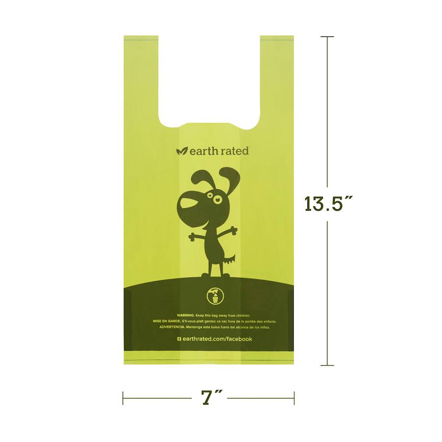 Earth rated - Earth Rated - 120 Bolsas para excrementos con asas - Sin perfume - Imagen 3