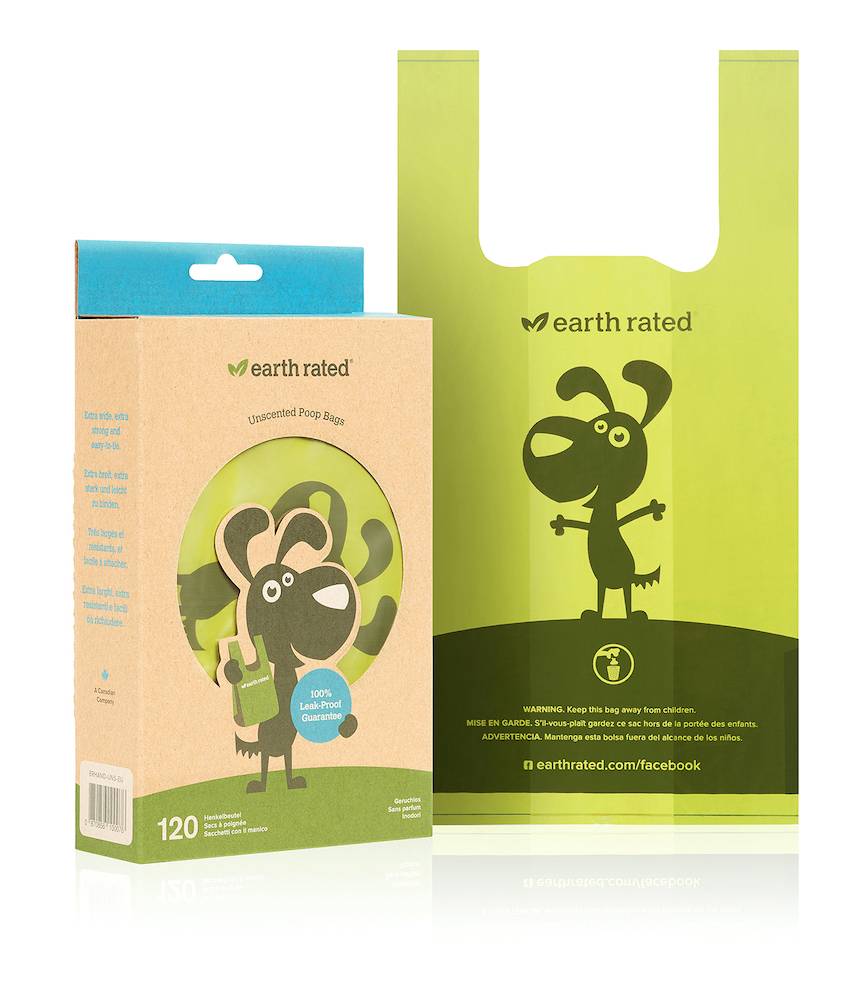 Earth rated - Earth Rated - 120 Bolsas para excrementos con asas - Sin perfume - Imagen 1