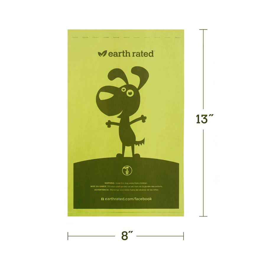Earth rated - Earth Rated - 300 Sacs à crottes - Non parfumés - Imagen 3