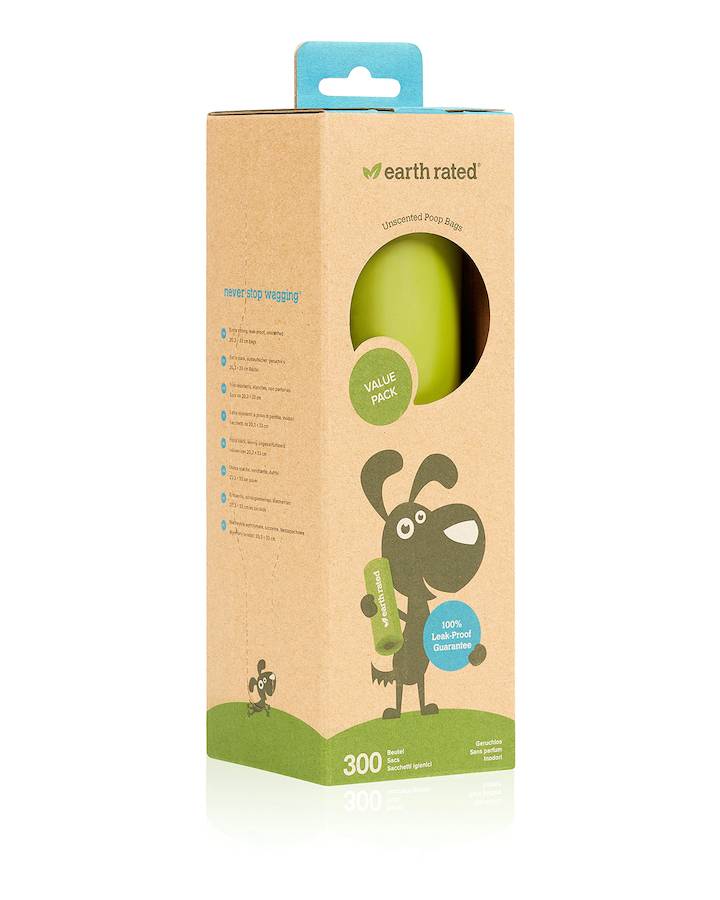 Earth rated - Earth Rated - 300 Sacs à crottes - Non parfumés - Imagen 2