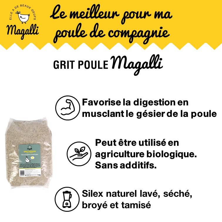 Magalli - Magalli - Grit poules 5 kg - Imagen 5