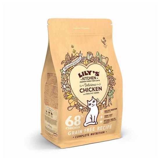 Croquettes pour chat adulte poulet sans céréales 2 kg - Lily s kitchen - Image 3