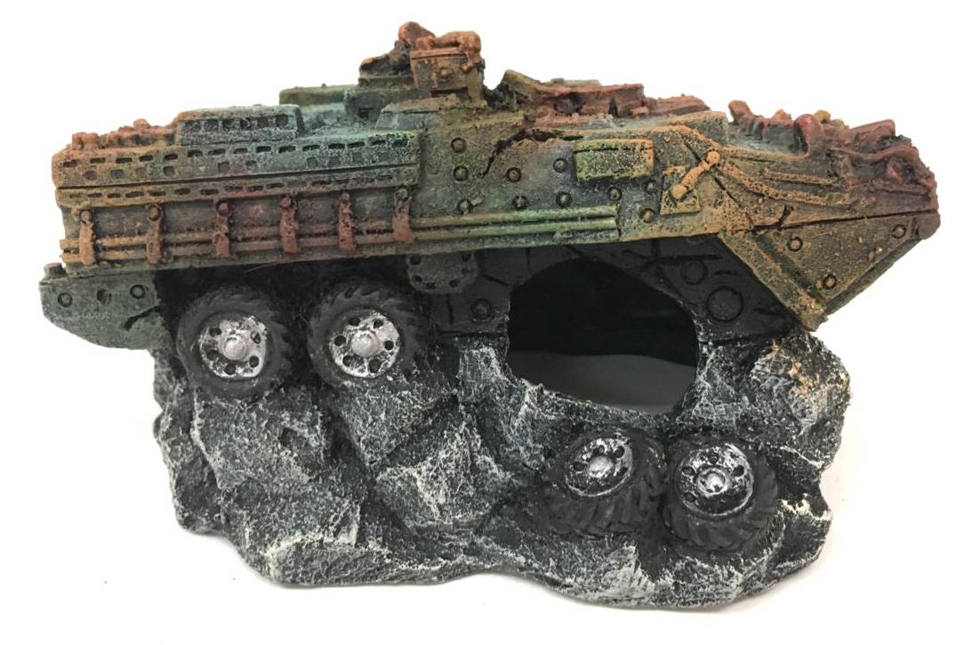 Aqua Della - Décor d'aquarium Army stryker - Image 1