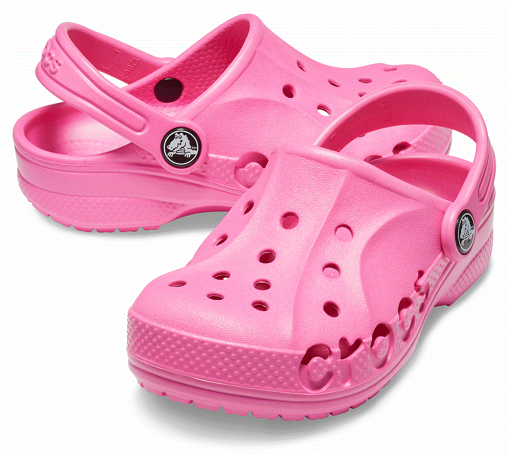 Crocs - Crocs - Zuecos para niños Baya Clog K Neon Magenta Talla 24 - Imagen 2