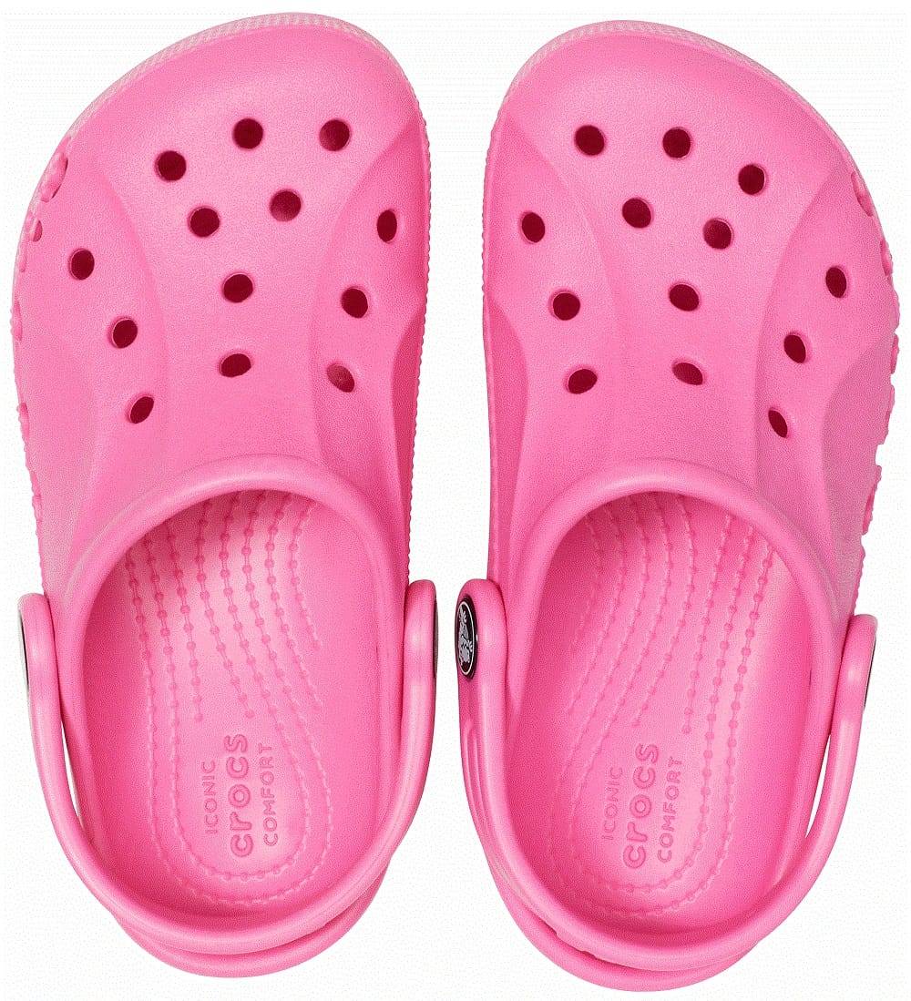 Crocs - Crocs - Zuecos para niños Baya Clog K Neon Magenta Talla 24 - Imagen 6